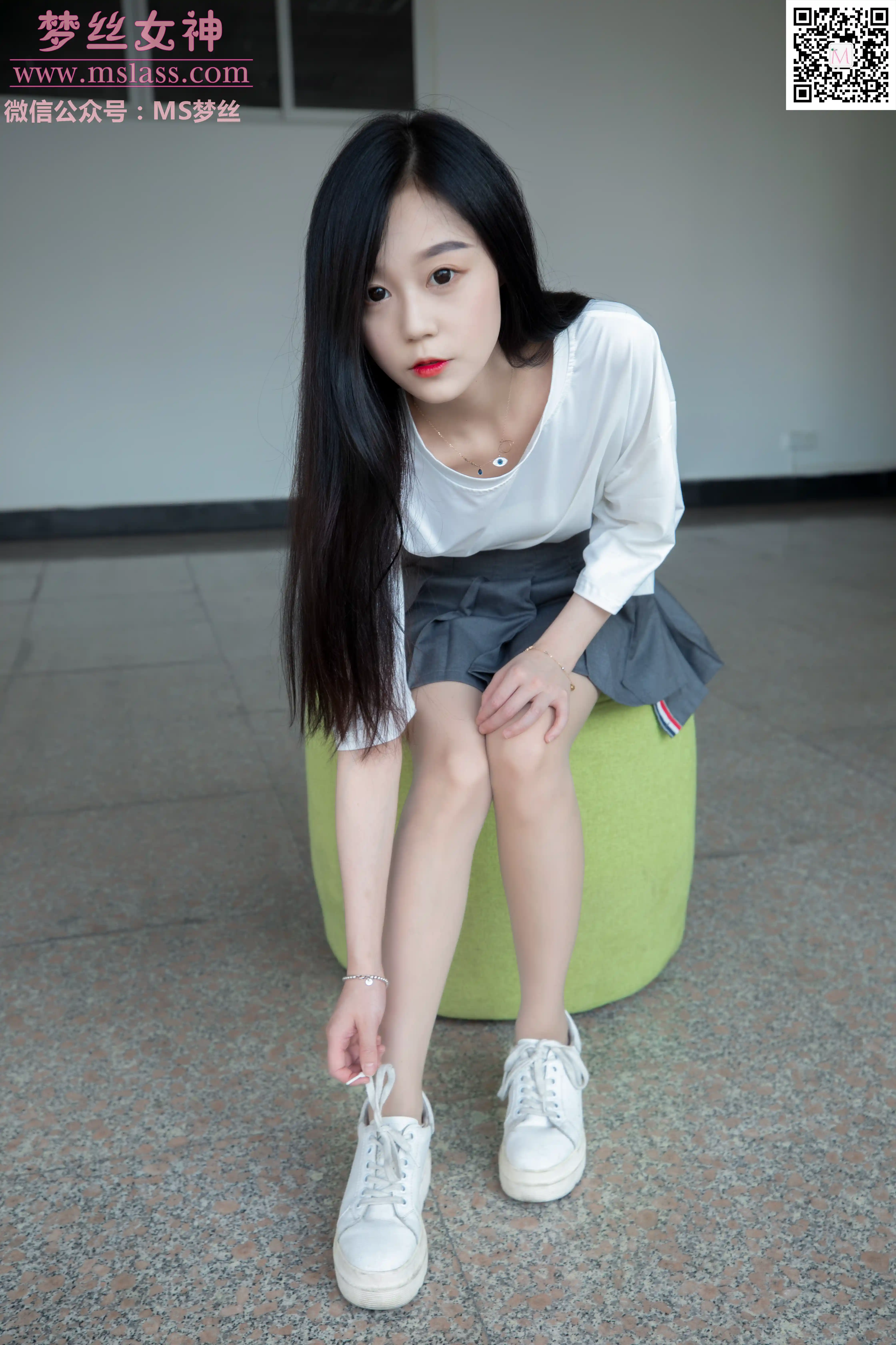 [MSLASS梦丝女神] 2019-09-08 NO.055 灵灵 学后的她 [61+1P／385MB]-第8张