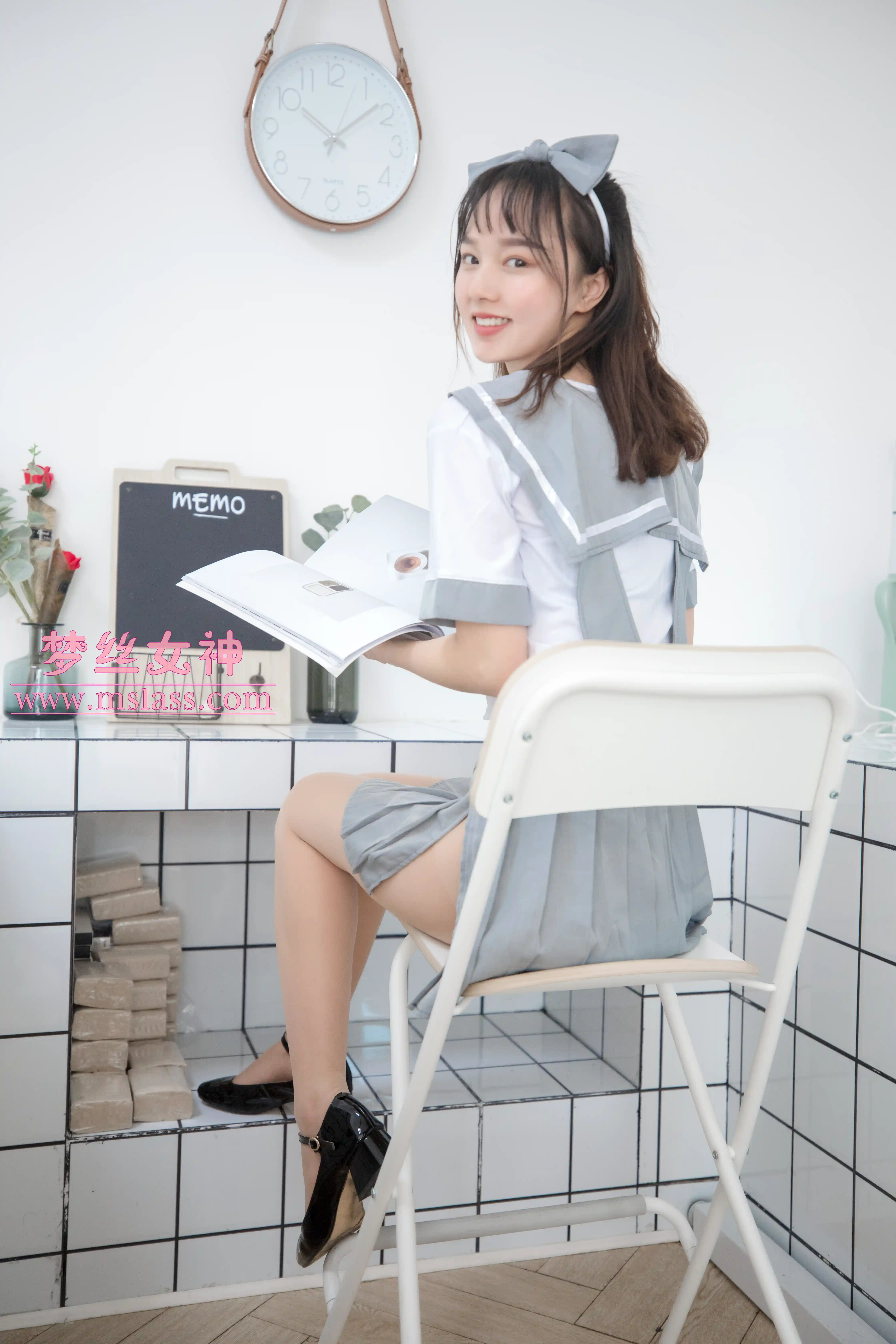 [MSLASS梦丝女神] 2019-05-27 NO.033 玥玥 白色丝袜空间 [80+1P1V／1.34GB]-第7张