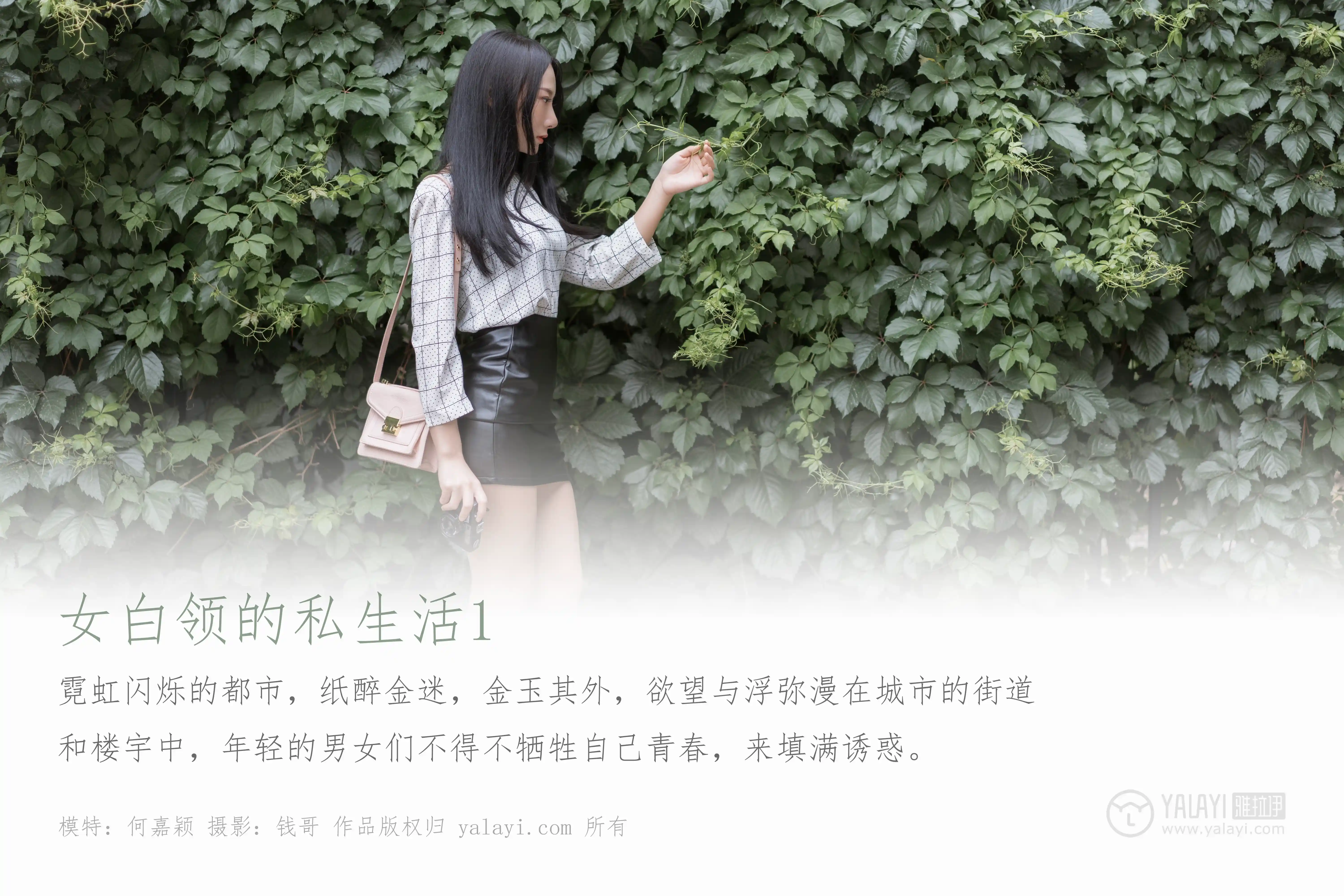[YALAYI雅拉伊] No.322 女白领的私生活1 何嘉颖-第1张